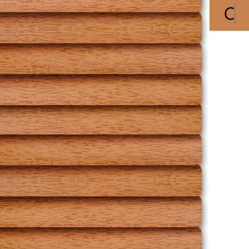 Wood Grain Aluminum Alloy Blinds